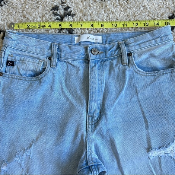 KanCan Sierra High Rise Straight Leg Jeans, Light Wash Distressed, 9 / 28 - Picture 13 of 14
